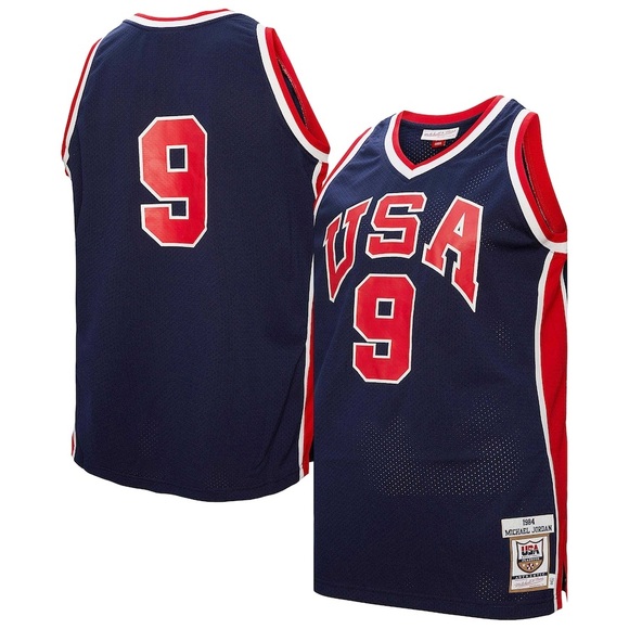 Michael Jordan USA Basketball Mitchell & Ness 1984 Authentic Jersey - Navy - Picture 7 of 7